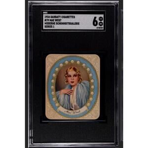 1934 Garbaty Cigarettes Mae West Moderne Schonheitsgalerie Series 1 SGC 6 Pop 1!